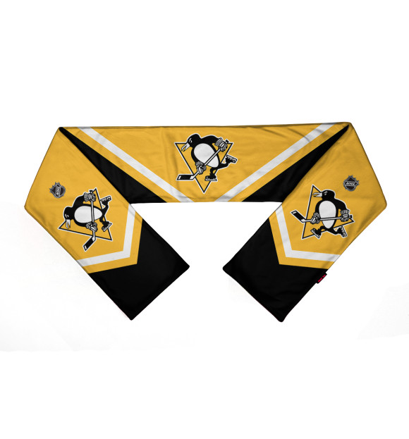 Шарф с изображением Pittsburgh Penguins цвета Белый