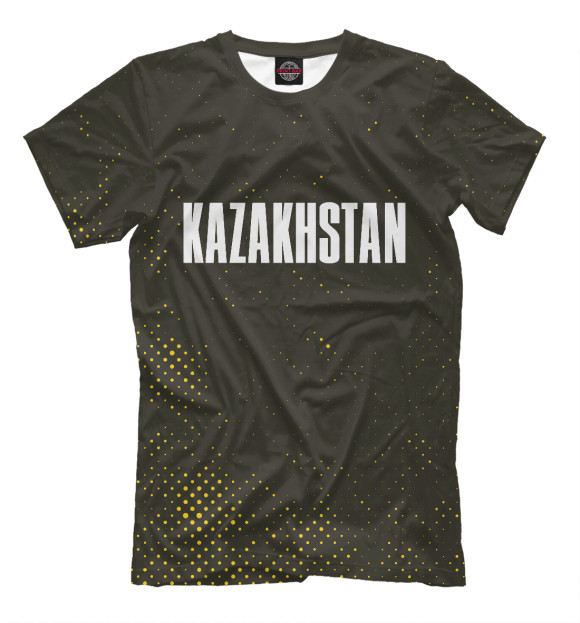 Футболка для мальчиков с изображением Kazakhstan / Казахстан цвета Белый