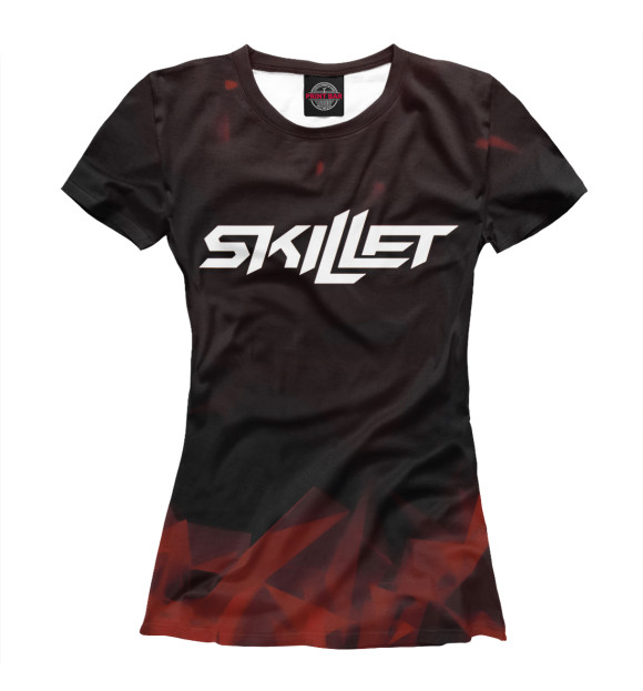 Женская футболка с изображением Skillet цвета Белый