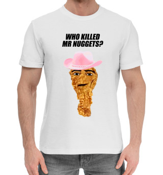 Хлопковая футболка для мальчиков Who killed Mr. Nuggets?