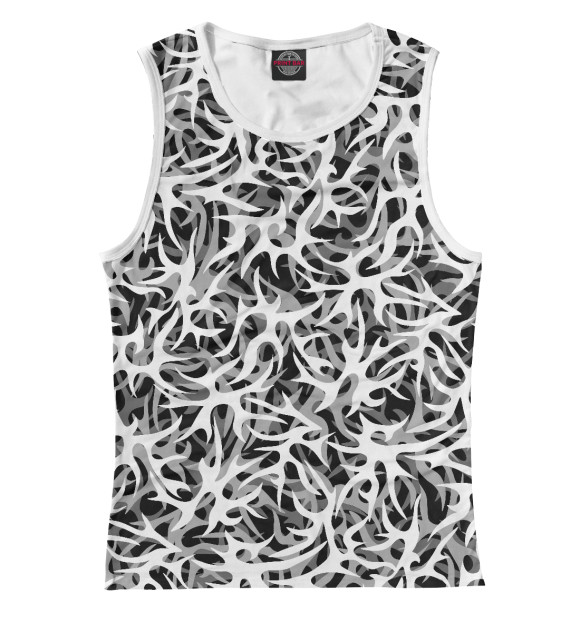 Женская майка с изображением Мрак Зима цвета Белый