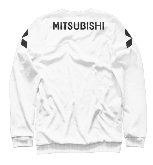 Свитшот для мальчиков с изображением Mitsubishi цвета Белый