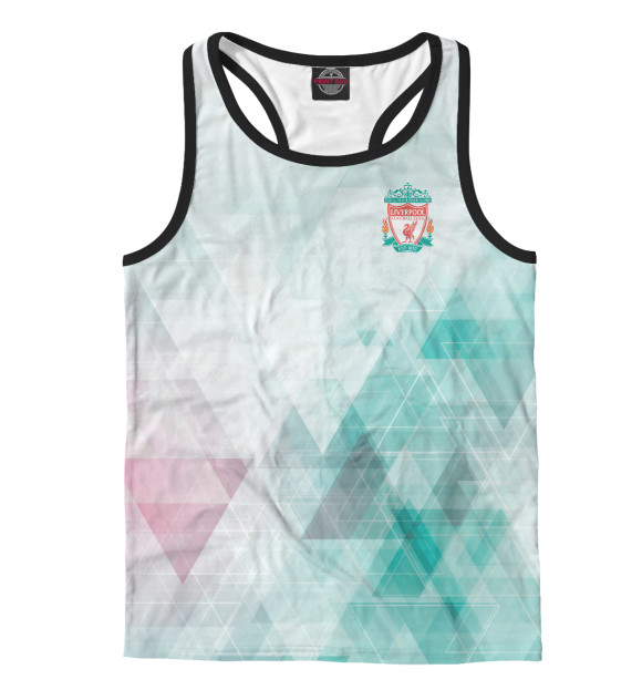 Мужская майка-борцовка с изображением Liverpool цвета Белый