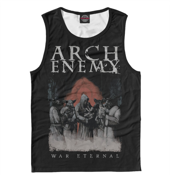 Майка для мальчика с притом Arch Enemy цвета Белый Майка для мальчика с изображением Arch Enemy цвета Белый