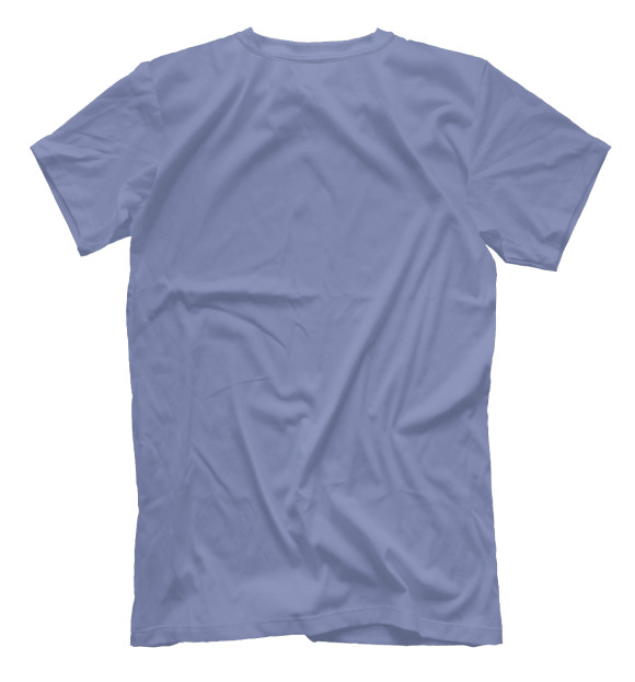 Мужская футболка с изображением Mercy (синий фон) цвета Белый