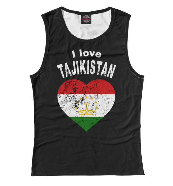 Майка для девочки с изображением Tajikistan цвета Белый