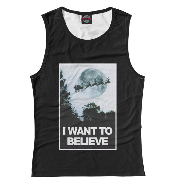 Майка для девочки с изображением Хочу Верить цвета Белый