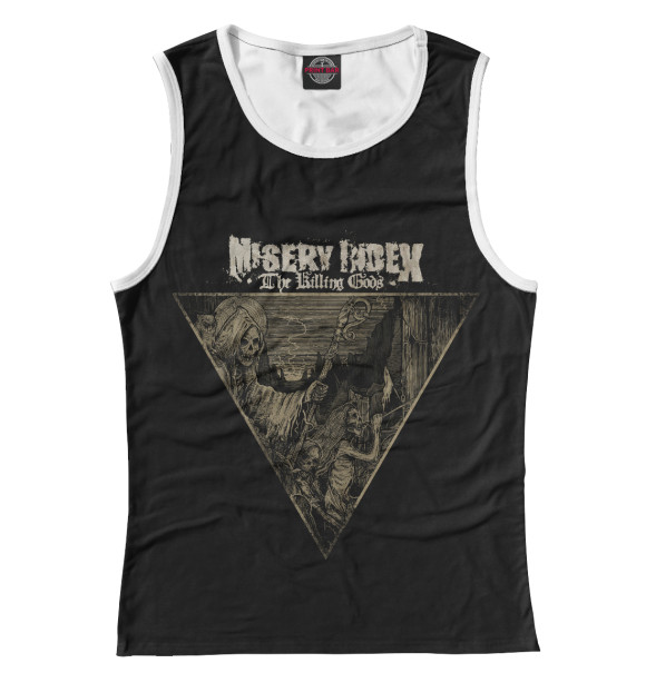 Женская майка с изображением Miseryindex цвета Белый