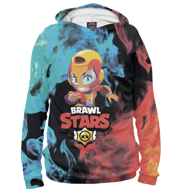 Женское худи с изображением Brawl Stars цвета Белый