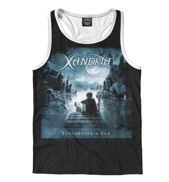 Мужская майка-борцовка с изображением Xandria цвета Белый