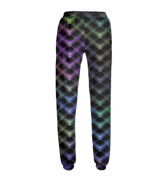 Женские спортивные штаны с изображением Abstract pattern цвета Белый