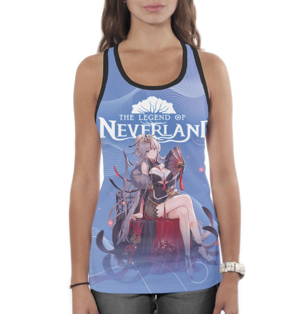 Женская майка-борцовка с изображением The Legend of Neverland цвета Белый