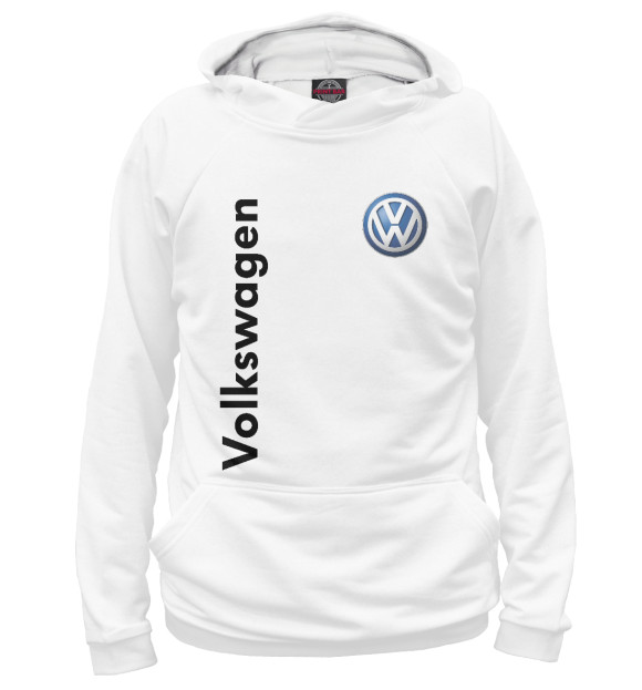 Худи для мальчика с изображением Volkswagen цвета Белый