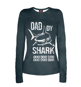 Лонгслив для девочки Daddy Big Shark DOO