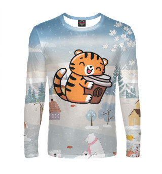 Тигренок с кофе