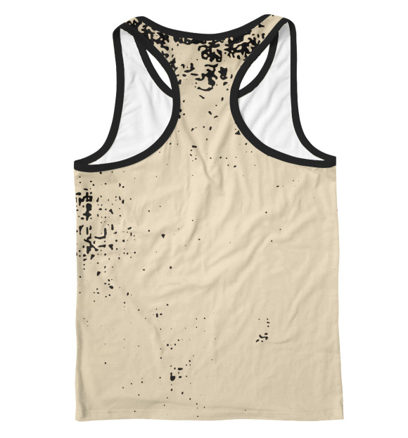 Мужская майка-борцовка с притом Old Hippie Peace Sign цвета Белый Мужская майка-борцовка с изображением Old Hippie Peace Sign цвета Белый