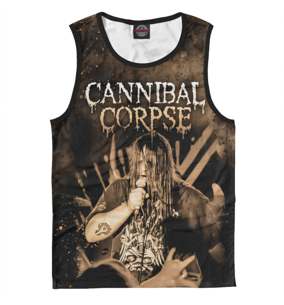Майка для мальчика с притом Cannibal Corpse цвета Белый Майка для мальчика с изображением Cannibal Corpse цвета Белый