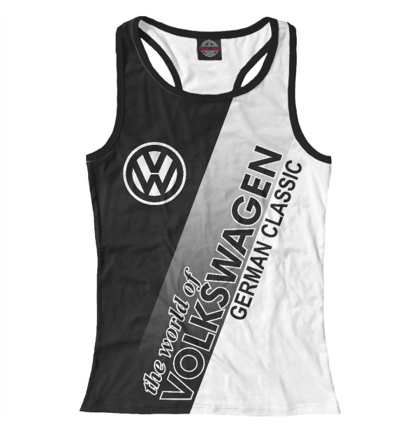 Женская майка-борцовка с изображением Volkswagen цвета Белый