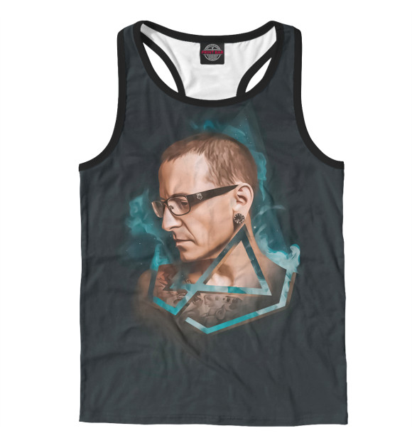 Мужская майка-борцовка с изображением Linkin Park цвета Белый