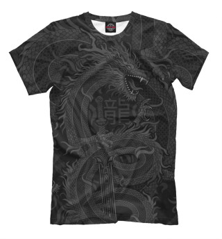 Мужская футболка Древний дракон