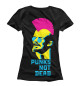 Женская футболка Lenin pinc punk