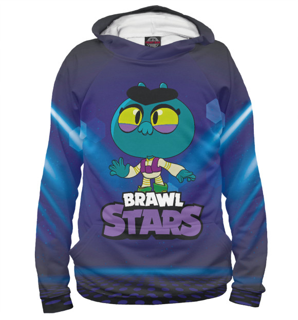 Мужское худи с изображением BrawlStars Eve Ева цвета Белый