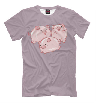 Мужская футболка Веселые свинки