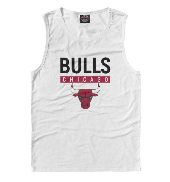 Майка для мальчика с изображением Chicago Bulls цвета Белый