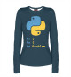 Женский лонгслив Python No Problem
