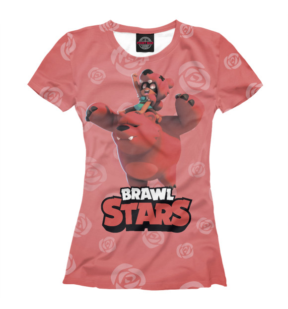 Женская футболка с изображением Brawl stars Nita цвета Белый