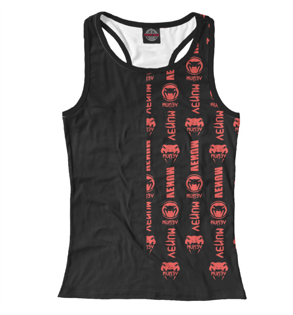 Женская майка-борцовка с изображением Venum цвета Белый