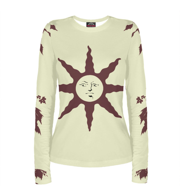 Женский лонгслив с изображением Dark Souls цвета Белый