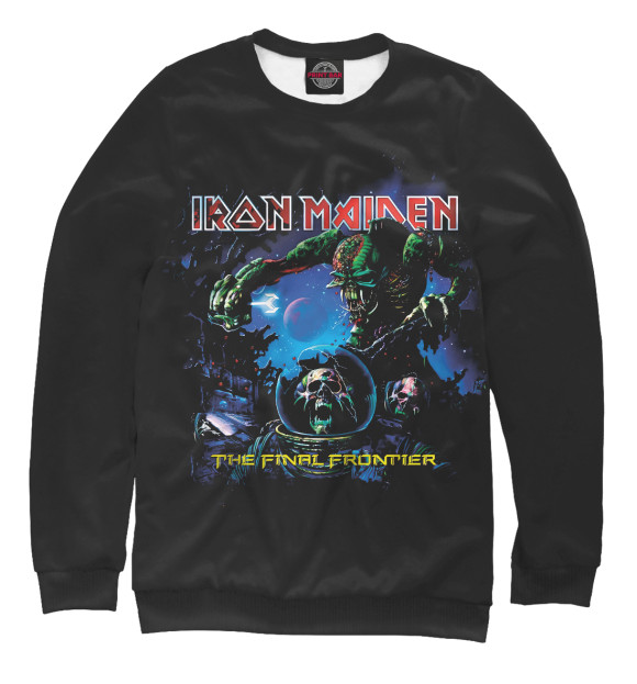 Свитшот для мальчиков с изображением Iron Maiden цвета Белый