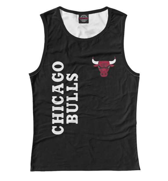 Майка для девочки с изображением Chicago Bulls цвета Белый