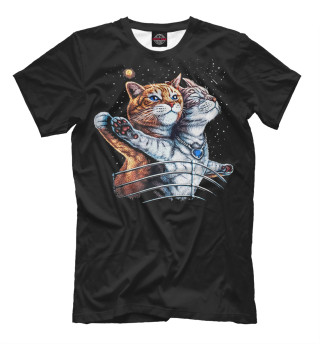Мужская футболка Titanic cats