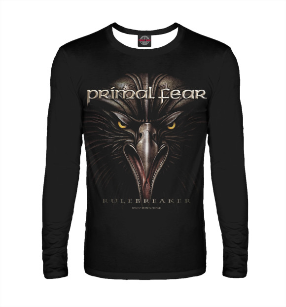 Мужской лонгслив с притом Primalfear цвета Белый Мужской лонгслив с изображением Primalfear цвета Белый