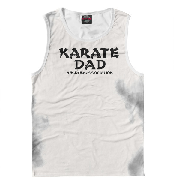 Майка для мальчика с изображением Karate Dad Tee цвета Белый