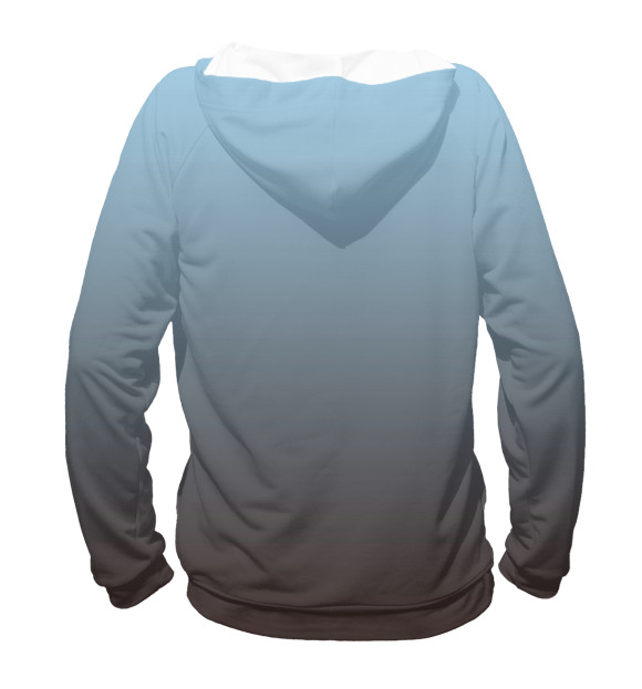 Мужское худи с изображением Воробьишко цвета Белый