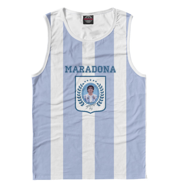 Майка для мальчика с изображением Maradona цвета Белый