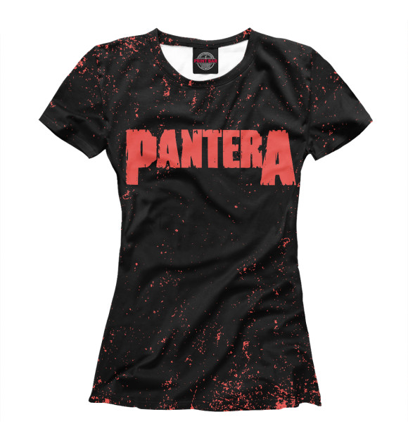 Футболка для девочек с изображением Pantera цвета Белый