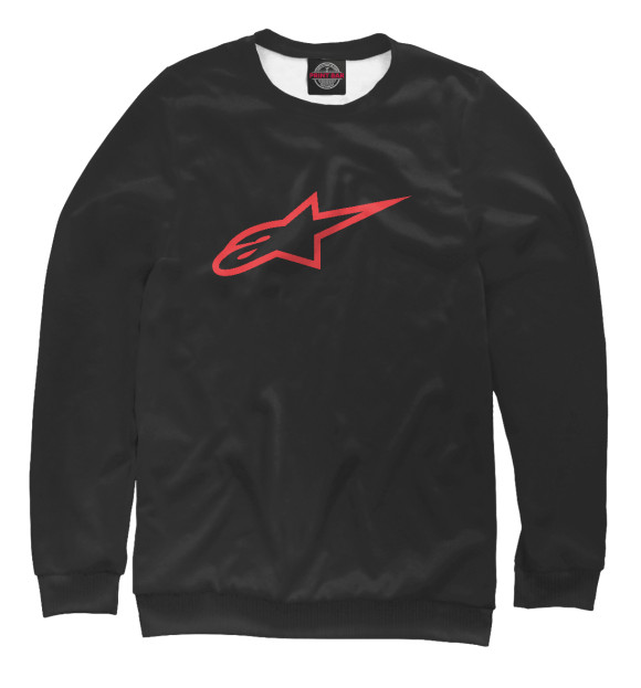 Свитшот для мальчиков с изображением Alpinestars цвета Белый