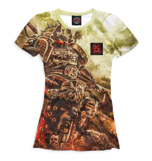 Футболка для девочек с изображением Кхорнит цвета Белый