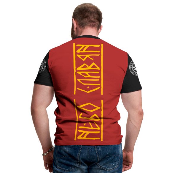 Мужская футболка с изображением Небо славян цвета Белый