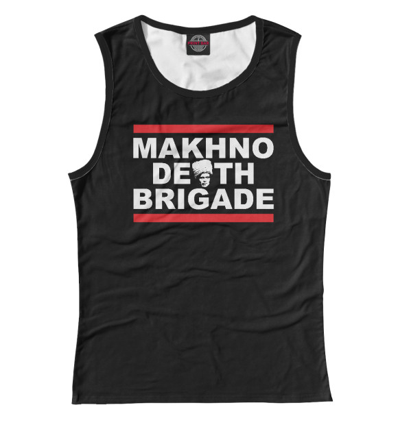 Майка для девочки с изображением Makhno Death Brigade цвета Белый