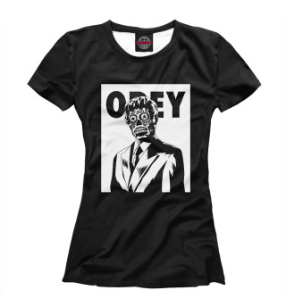 Женская футболка OBEY Black