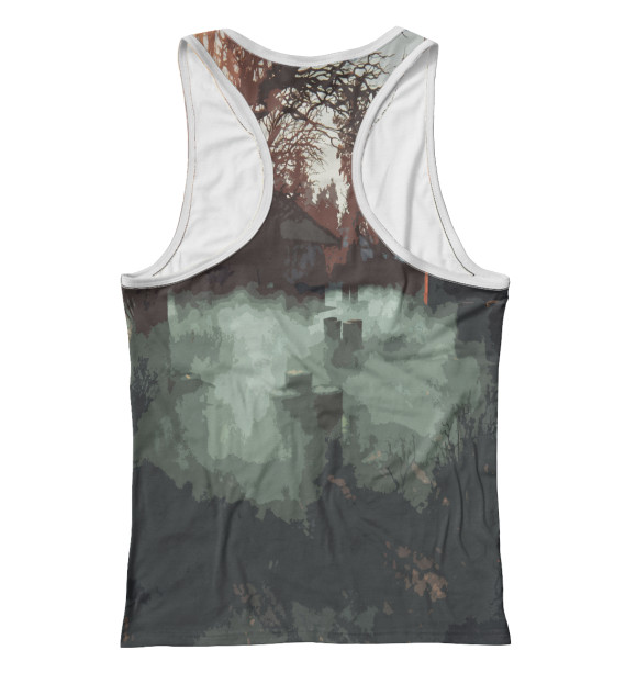 Женская майка-борцовка с изображением STALKER цвета Белый