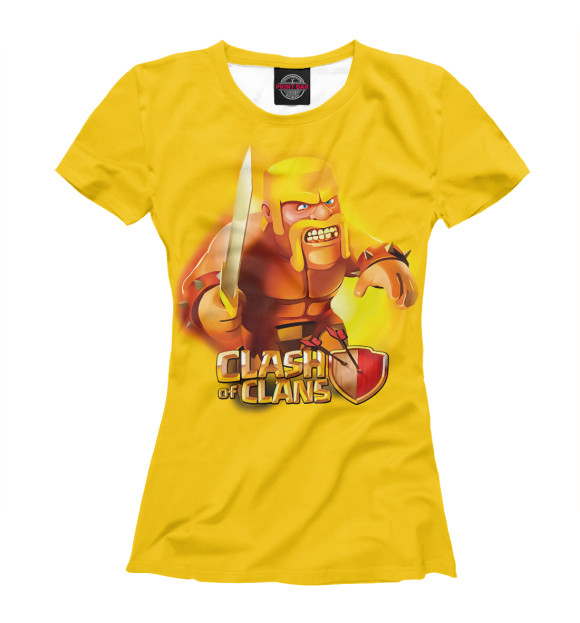 Женская футболка с изображением Варвар цвета Белый