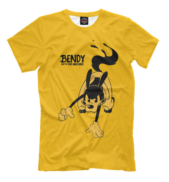 Футболка для мальчиков с изображением Bendy and the ink machine цвета Белый