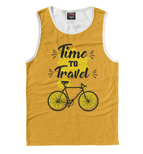 Майка для мальчика с изображением Время путешествовать цвета Белый