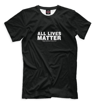 Мужская футболка All lives matter